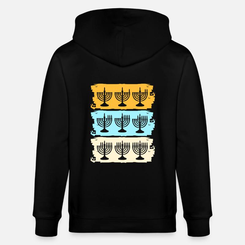 Hanoukka Hanoukka Hanoukka - Veste à capuche bio CULTIVATOR Stanley/Stella Unisexe - noir