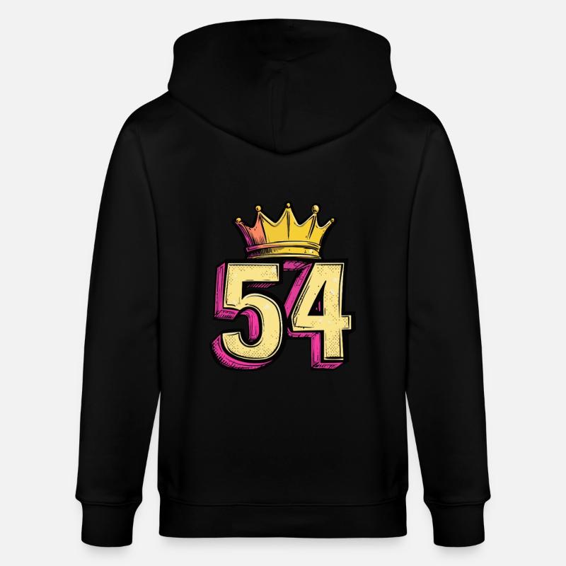 Couronne à 54 chiffres - Veste à capuche bio CULTIVATOR Stanley/Stella Unisexe - noir