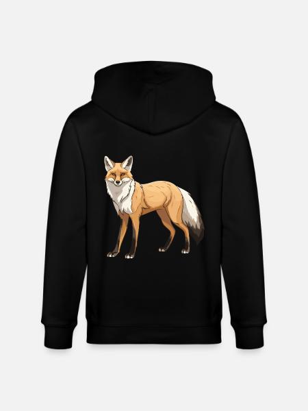 Fuchs Tier - Stanley/Stella Unisex Bio-Kapuzenjacke CULTIVATOR - Schwarz
