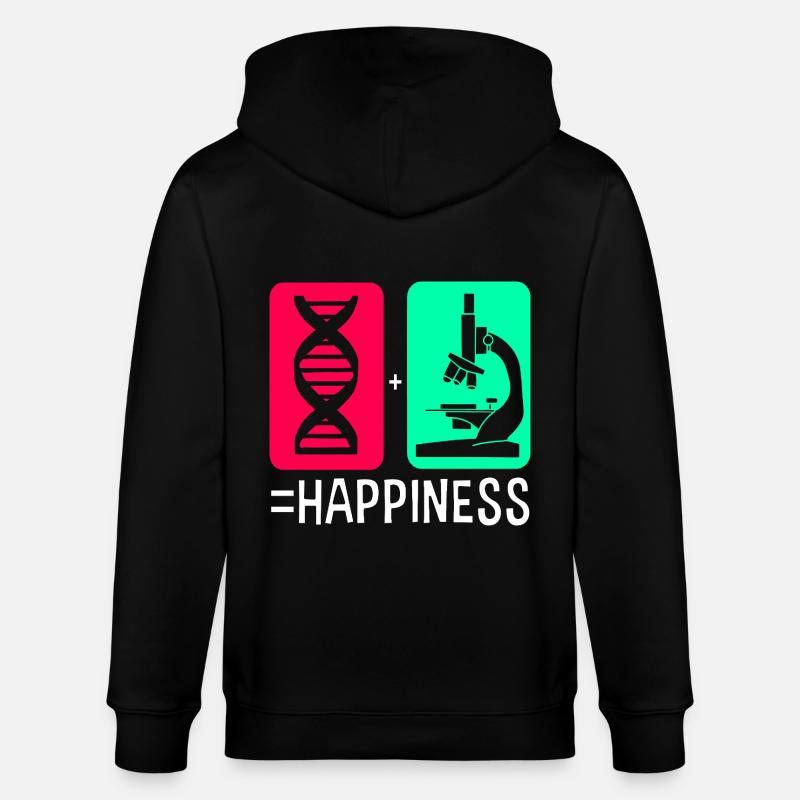 Structural formula molecule - Stanley/Stella CULTIVATOR  Unisex Organic Hooded Jacket - black