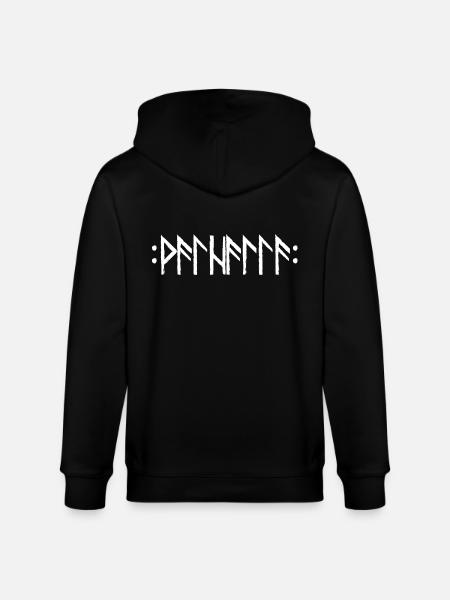 Valhalla in Runen - Stanley/Stella Unisex Bio-Kapuzenjacke CULTIVATOR - Schwarz