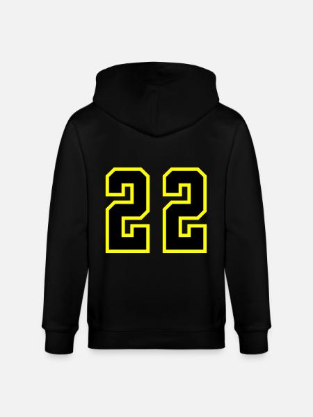 22 Number Leotard - Stanley/Stella CULTIVATOR Unisex Organic Hooded Jacket - black