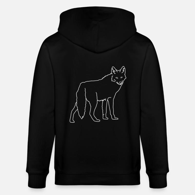 coyote - Veste à capuche bio CULTIVATOR Stanley/Stella Unisexe - noir