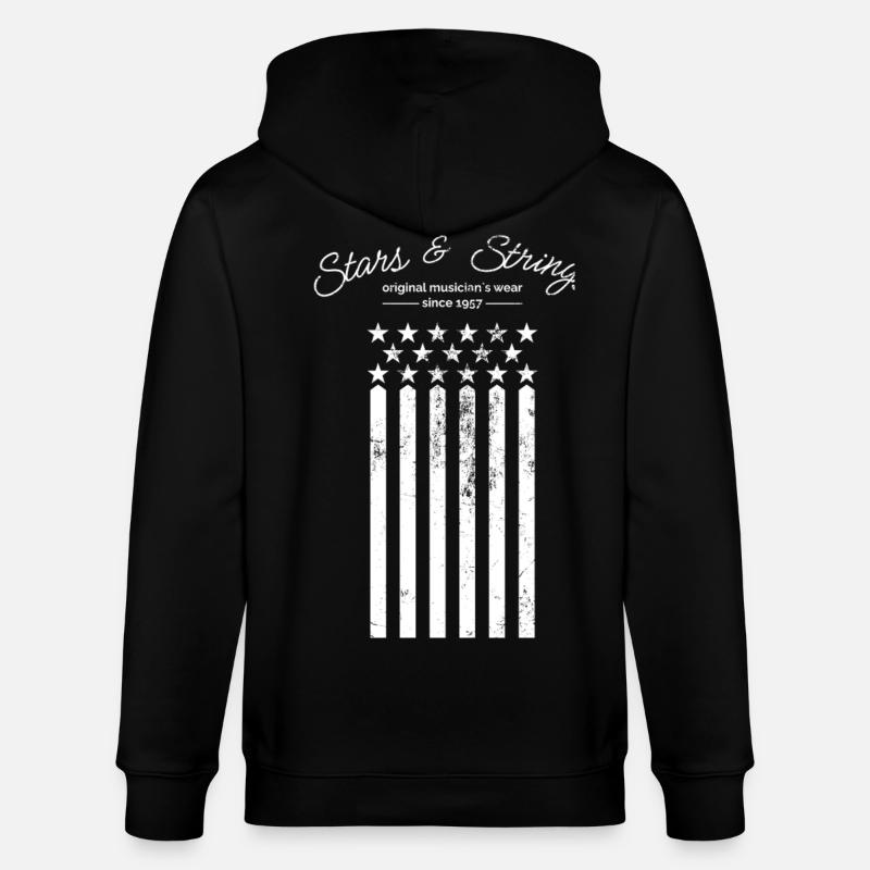 Stars et Cordes - Veste à capuche bio CULTIVATOR Stanley/Stella Unisexe - noir