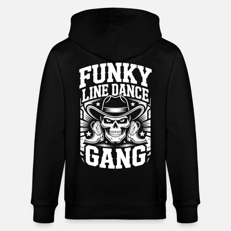 Funky Line Dance Gang - Stanley/Stella Unisex Bio-Kapuzenjacke CULTIVATOR  - Schwarz