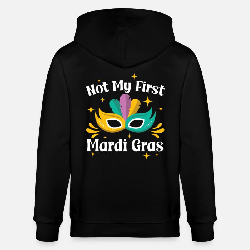 Pas mon premier Mardi Gras - Veste à capuche bio CULTIVATOR Stanley/Stella Unisexe - noir