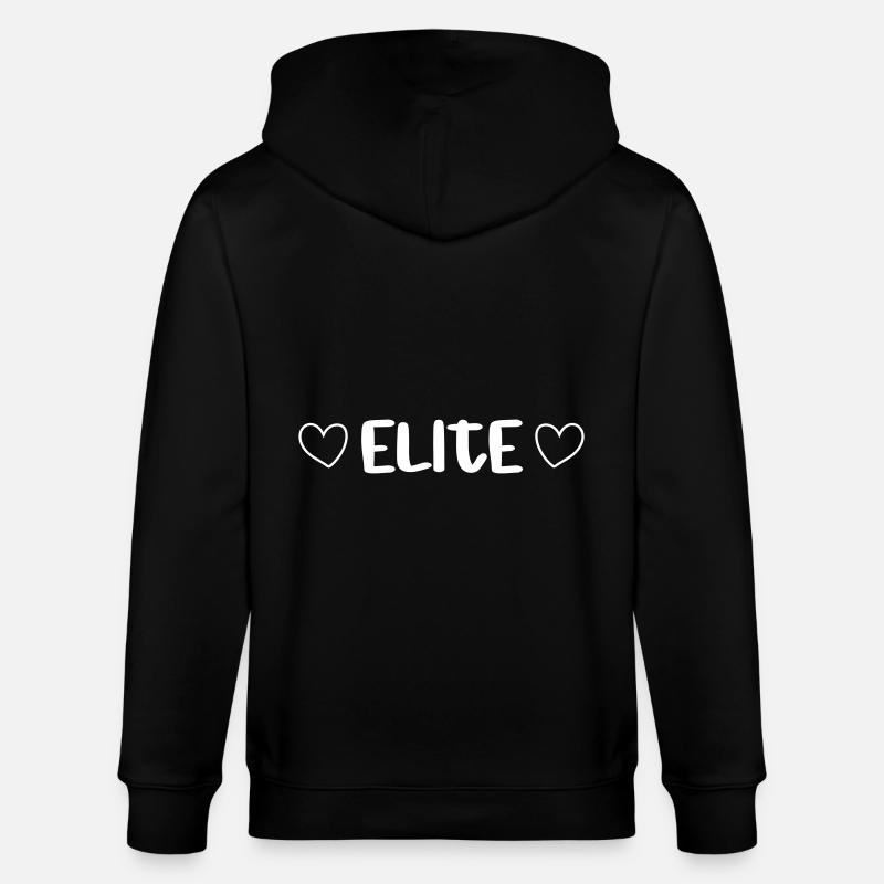 Elite Herz - Stanley/Stella Unisex Bio-Kapuzenjacke CULTIVATOR  - Schwarz