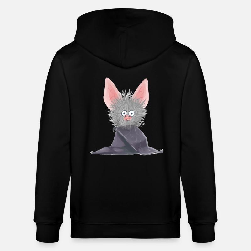 Chauve-souris, Noctambule, Suceur De Sang, Faune, Bébé - Veste à capuche bio CULTIVATOR Stanley/Stella Unisexe - noir