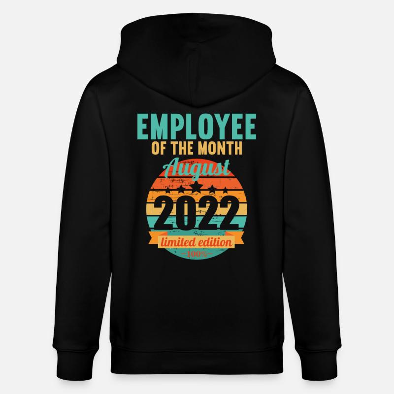 Mitarbeiter des Monats August 2022 - Stanley/Stella Unisex Bio-Kapuzenjacke CULTIVATOR  - Schwarz