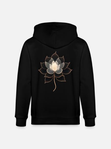 Lotus - Stanley/Stella Unisex Bio-Kapuzenjacke CULTIVATOR  - Schwarz