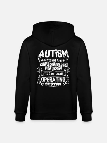 Autism Awareness Shirt - Stanley/Stella CULTIVATOR Unisex Organic Hooded Jacket - black