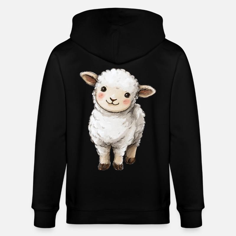 Mignon bébé mouton - Veste à capuche bio CULTIVATOR Stanley/Stella Unisexe - noir