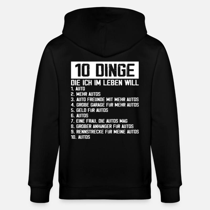 Auto Tuning Schrauber - Stanley/Stella Unisex Bio-Kapuzenjacke CULTIVATOR - Schwarz