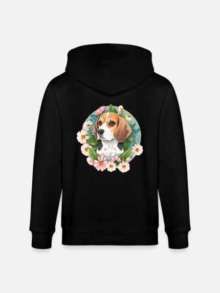 Beagle Hundehalter - Stanley/Stella Unisex Bio-Kapuzenjacke CULTIVATOR  - Schwarz