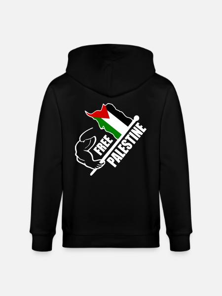 Free palestine - Stanley/Stella Unisex Bio-Kapuzenjacke CULTIVATOR  - Schwarz