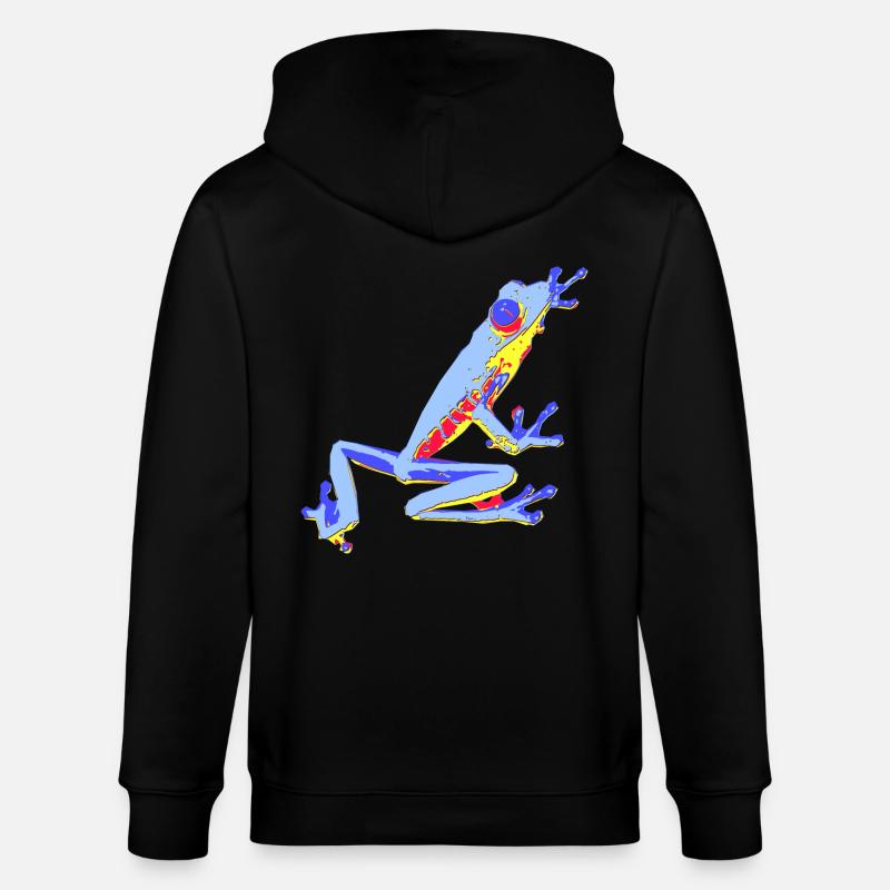 froggy - Veste à capuche bio CULTIVATOR Stanley/Stella Unisexe - noir
