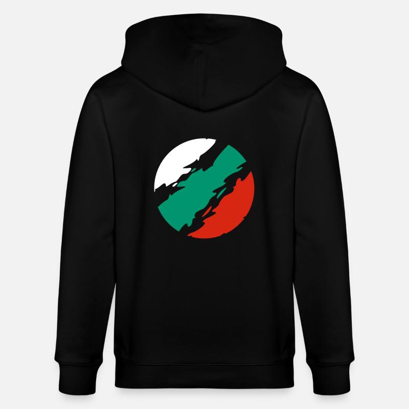 Drapeau de la Bulgarie - Veste à capuche bio CULTIVATOR Stanley/Stella Unisexe - noir