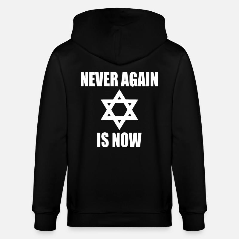 Never again is now - Veste à capuche bio CULTIVATOR Stanley/Stella Unisexe - noir