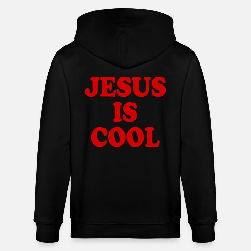 Jesus is cool - Stanley/Stella Unisex Bio-Kapuzenjacke CULTIVATOR  - Schwarz