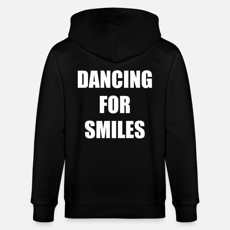 dancing for smiles - Veste à capuche bio CULTIVATOR Stanley/Stella Unisexe - noir