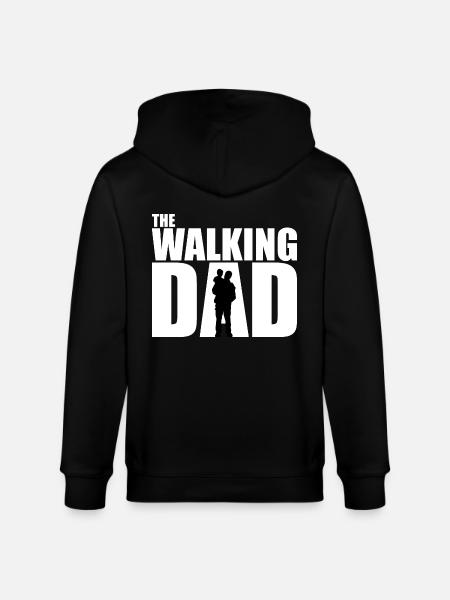 The WALKING DAD white - Stanley/Stella CULTIVATOR Unisex Organic Hooded Jacket - black