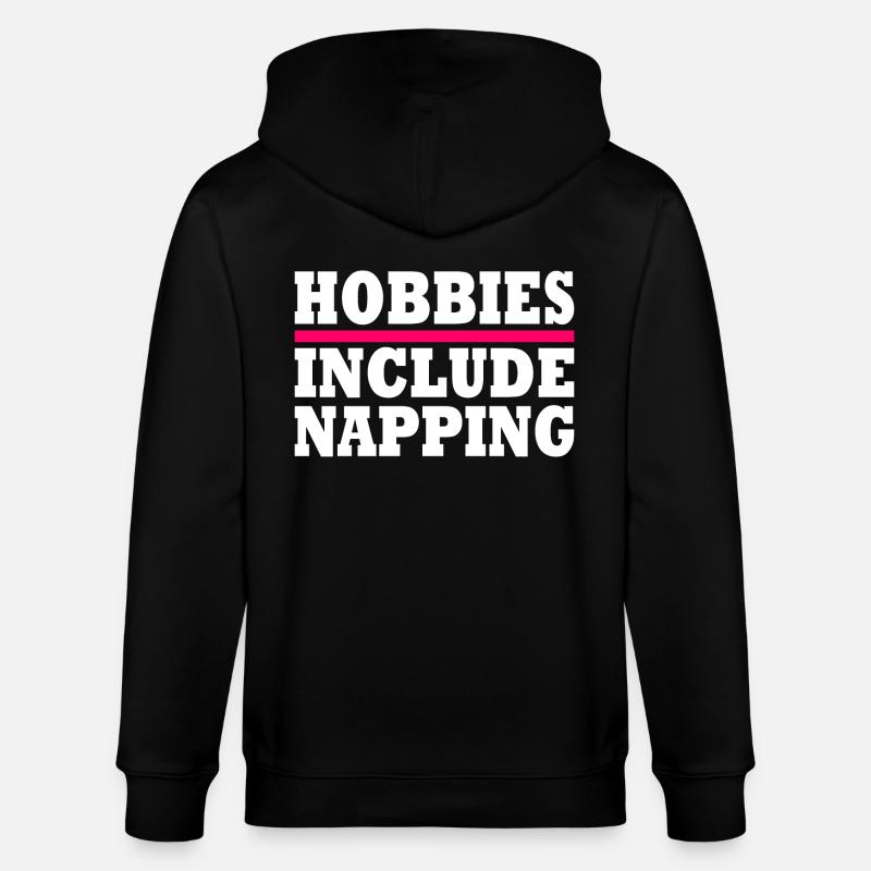 Hobbies include napping - Veste à capuche bio CULTIVATOR Stanley/Stella Unisexe - noir