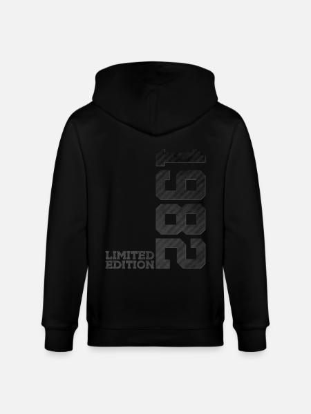 44TH BIRTHDAY LIMITED EDITION 1982 - Stanley/Stella CULTIVATOR  Unisex Organic Hooded Jacket - black