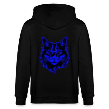 Tête de chat Chat - Veste à capuche bio CULTIVATOR Stanley/Stella Unisexe - noir - Dos - Anna (173cm)