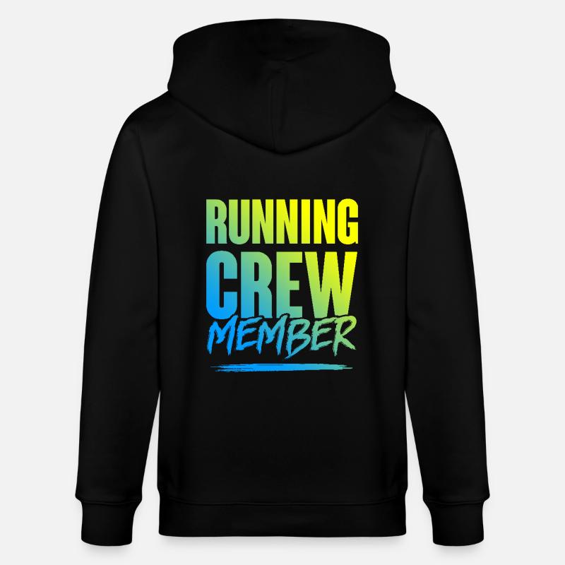 Running Crew - Stanley/Stella Unisex Bio-Kapuzenjacke CULTIVATOR  - Schwarz