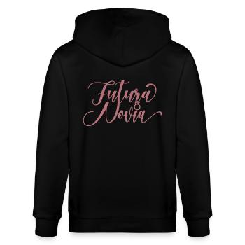 Futura Novia Girlfriend Engagement Wedding Gift - Stanley/Stella CULTIVATOR  Unisex Organic Hooded Jacket - black - Back - Anna (173cm)