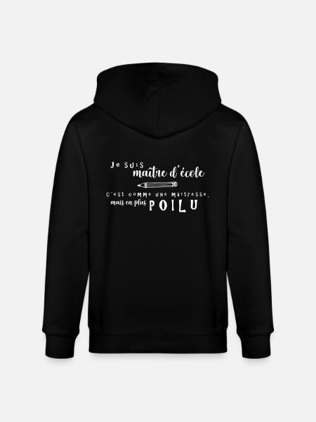 It's like a mistress, but more hairy - Stanley/Stella CULTIVATOR  Unisex Organic Hooded Jacket - black