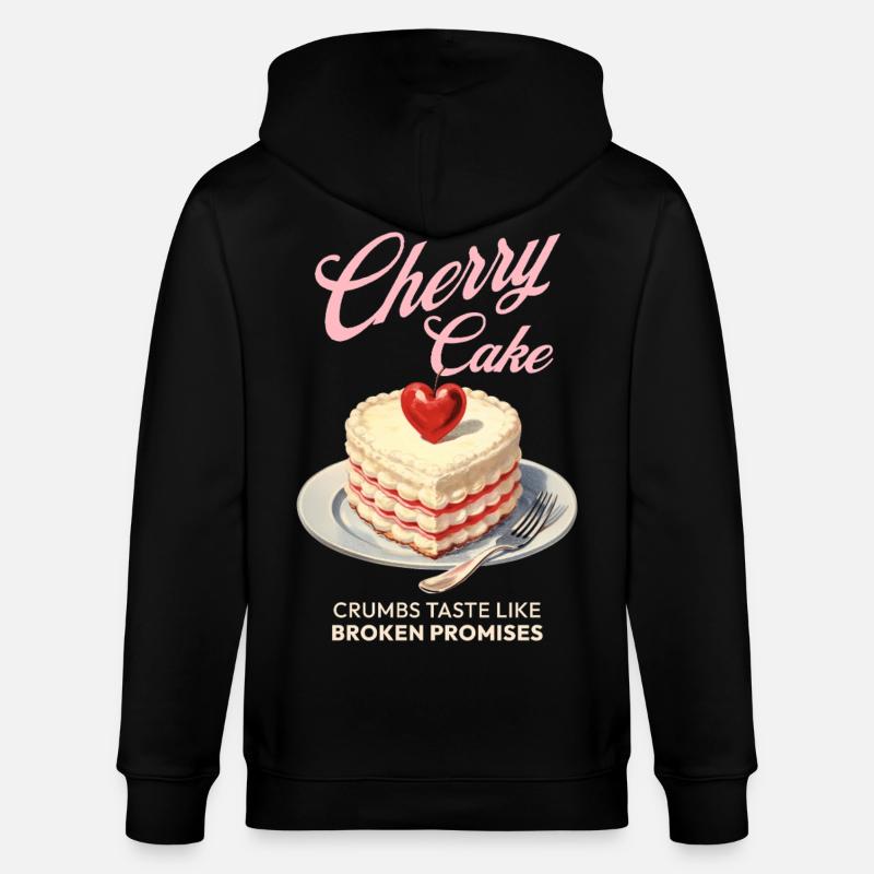 Cherries Cherry Pie Baking Gift - Stanley/Stella CULTIVATOR  Unisex Organic Hooded Jacket - black