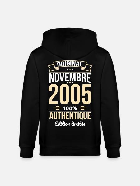 20th Anniversary - Original - November 2005 - Stanley/Stella CULTIVATOR  Unisex Organic Hooded Jacket - black