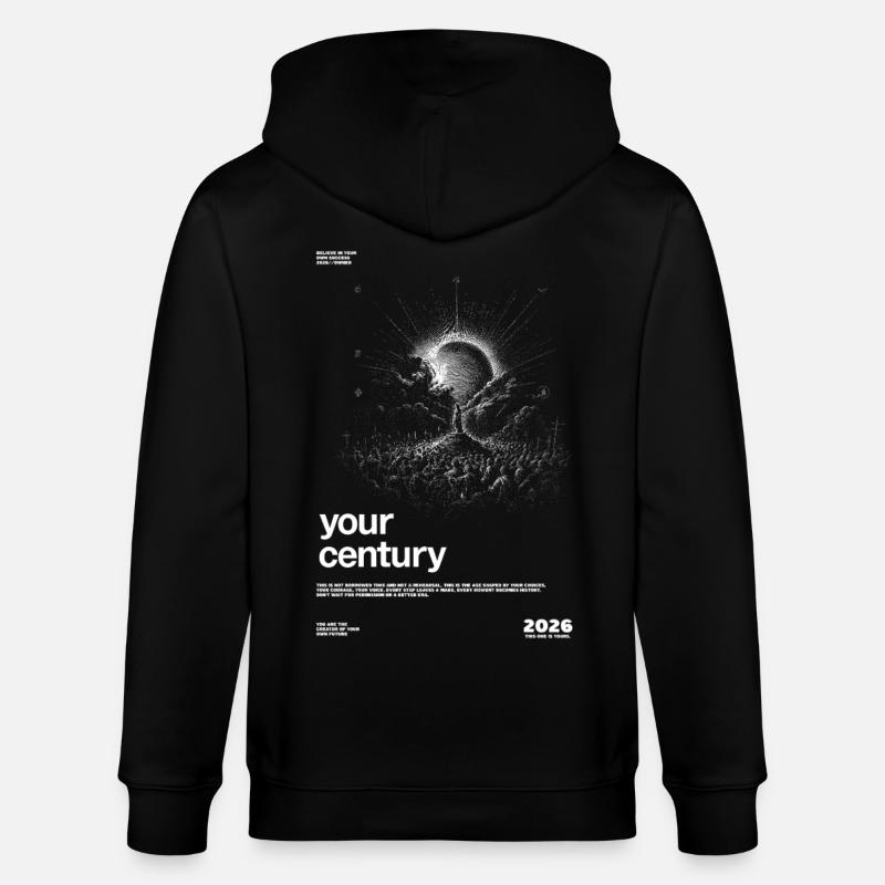 Your Century Explosion - Stanley/Stella Unisex Bio-Kapuzenjacke CULTIVATOR  - Schwarz