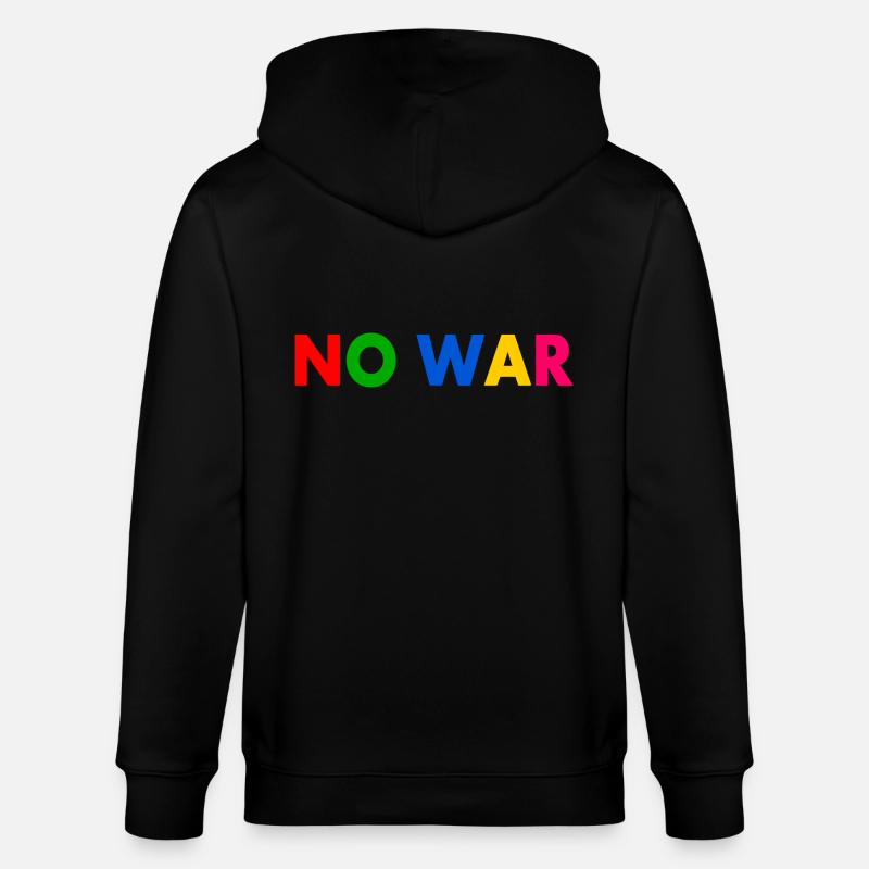 No war - Veste à capuche bio CULTIVATOR Stanley/Stella Unisexe - noir
