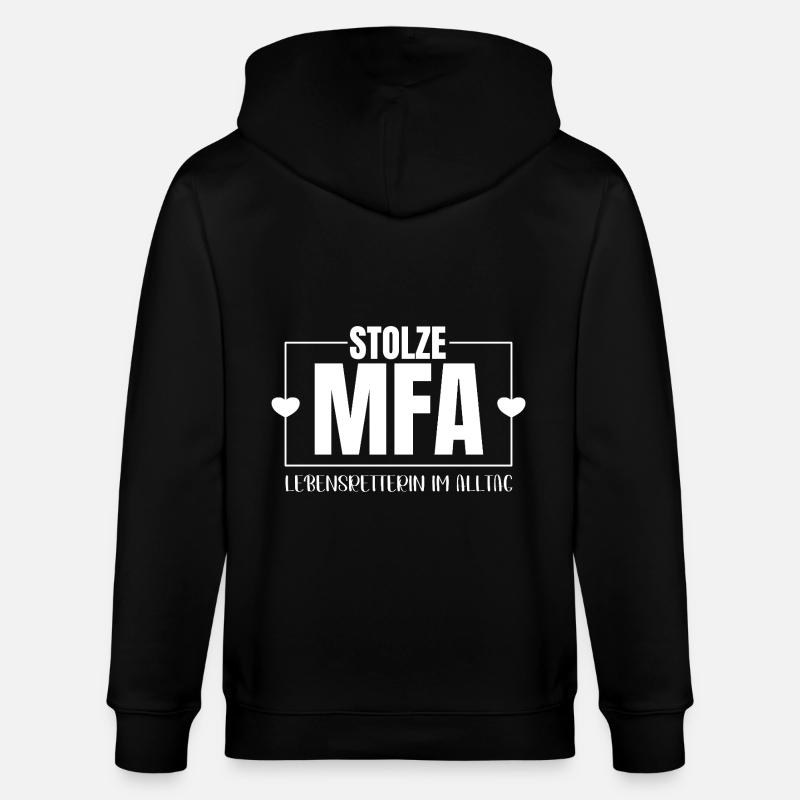 Assistante médicale Fière MFA - Veste à capuche bio CULTIVATOR Stanley/Stella Unisexe - noir