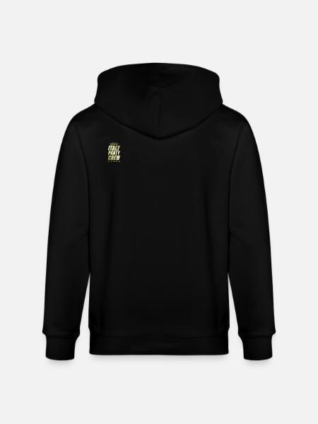 Italy Party Crew Gold - Stanley/Stella CULTIVATOR  Unisex Organic Hooded Jacket - black