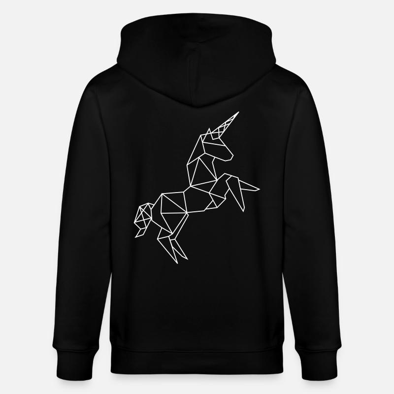 Graphique Licorne - Veste à capuche bio CULTIVATOR Stanley/Stella Unisexe - noir