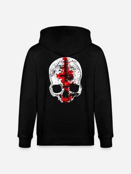 Crâne d’Antéchrist - Veste à capuche bio CULTIVATOR Stanley/Stella Unisexe - noir