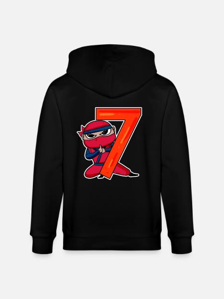 Fils Ninja de 7 ans - Veste à capuche bio CULTIVATOR Stanley/Stella Unisexe - noir