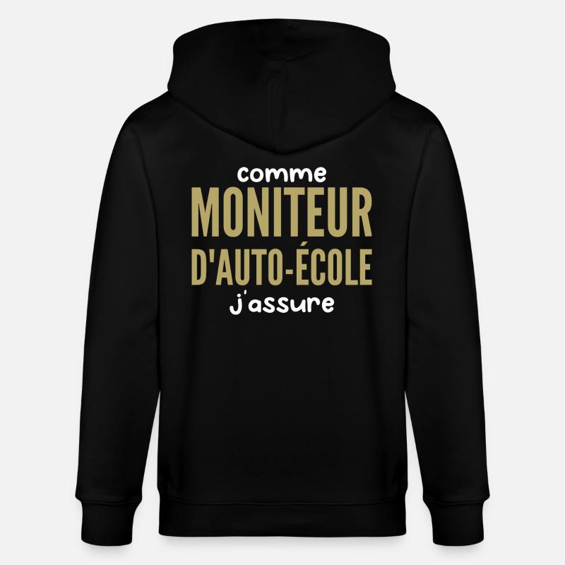 Driving School Instructor - Stanley/Stella CULTIVATOR Unisex Organic Hooded Jacket - black