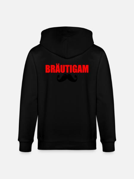 Bräutigam - Stanley/Stella Unisex Bio-Kapuzenjacke CULTIVATOR  - Schwarz