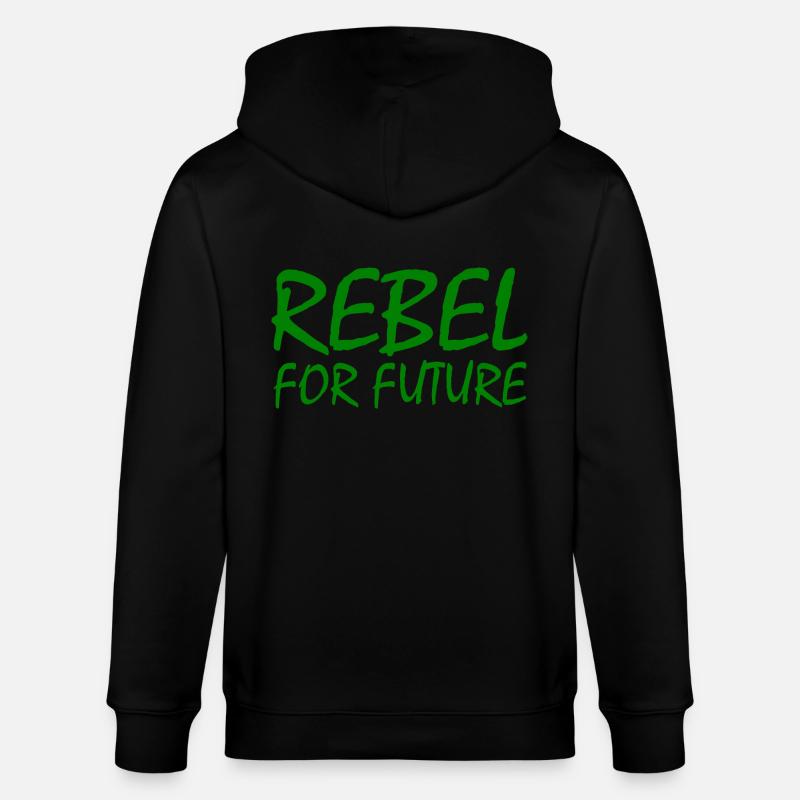 Rebel for future - Veste à capuche bio CULTIVATOR Stanley/Stella Unisexe - noir