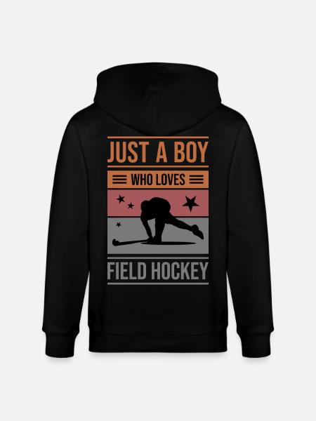 Feldhockey Just a Boy - Stanley/Stella Unisex Bio-Kapuzenjacke CULTIVATOR  - Schwarz