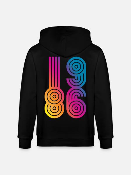 86 Eight Six 1986 - Stanley/Stella Unisex Bio-Kapuzenjacke CULTIVATOR - Schwarz