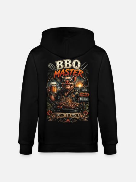 BBQ Master Varkensvlees Tropisch Seizoen Zomer - Stanley/Stella Uniseks bio-ziphoodie CULTIVATOR  - zwart