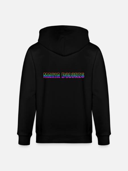 Maria Dolores RS Rainbow - Stanley/Stella CULTIVATOR Unisex Organic Hooded Jacket - black
