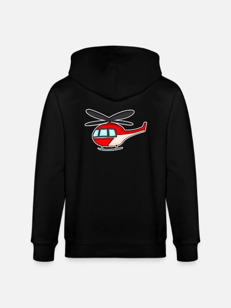 Hélicoptères de pompiers - Veste à capuche bio CULTIVATOR Stanley/Stella Unisexe - noir