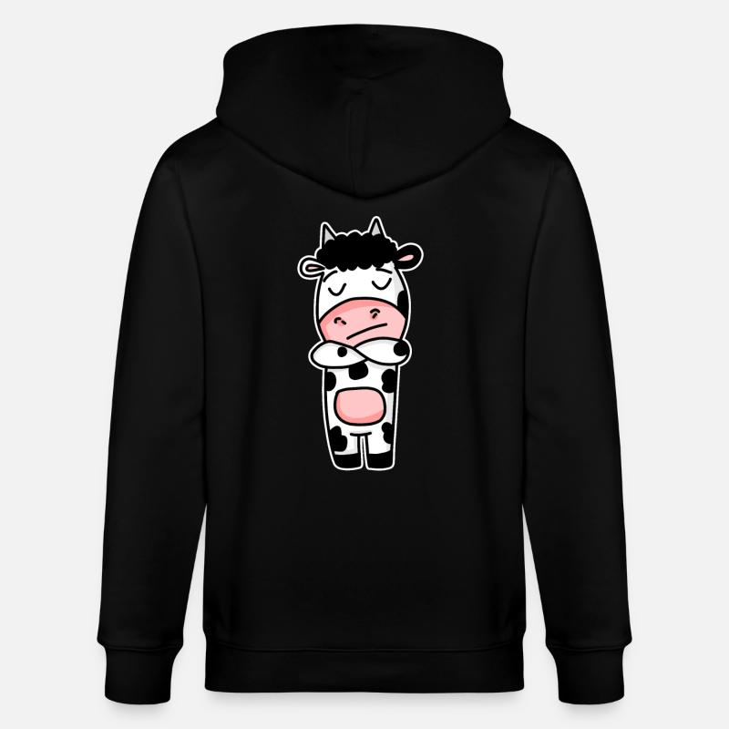 Vache - Veste à capuche bio CULTIVATOR Stanley/Stella Unisexe - noir