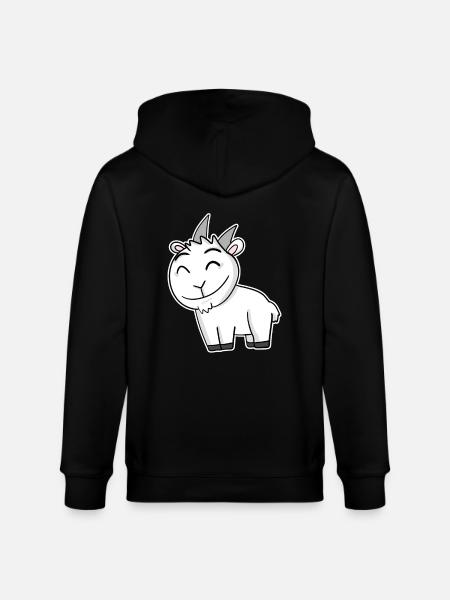 Goat Buck - Stanley/Stella CULTIVATOR  Unisex Organic Hooded Jacket - black